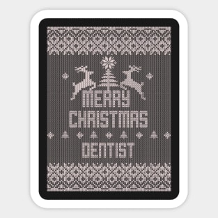 Merry Christmas DENTIST Sticker